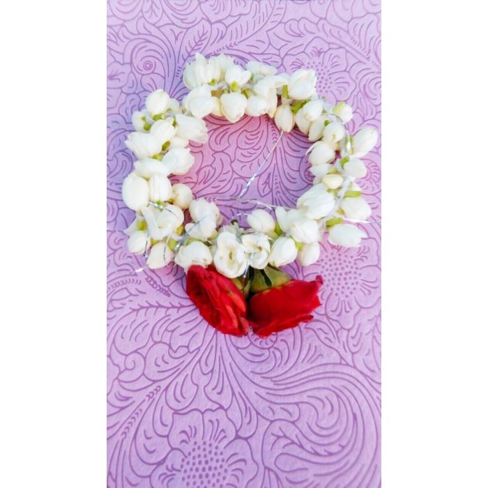 Jasmine Bracelet with Baby Roses – Pack of 15 Fresh Flower Bracelets