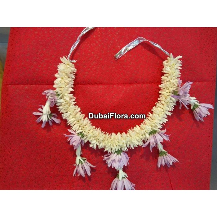 Fresh Bridal Flower Jewellery Set – Tuberose & Pink Rose (Full Set for Bride)