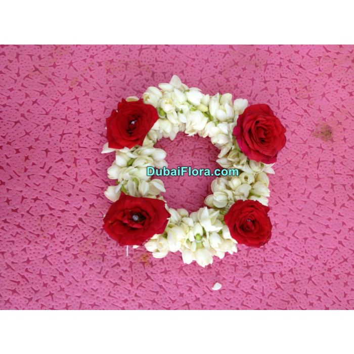 Fresh Jasmine & Baby-Rose Kangan Bracelets – Pack of 2