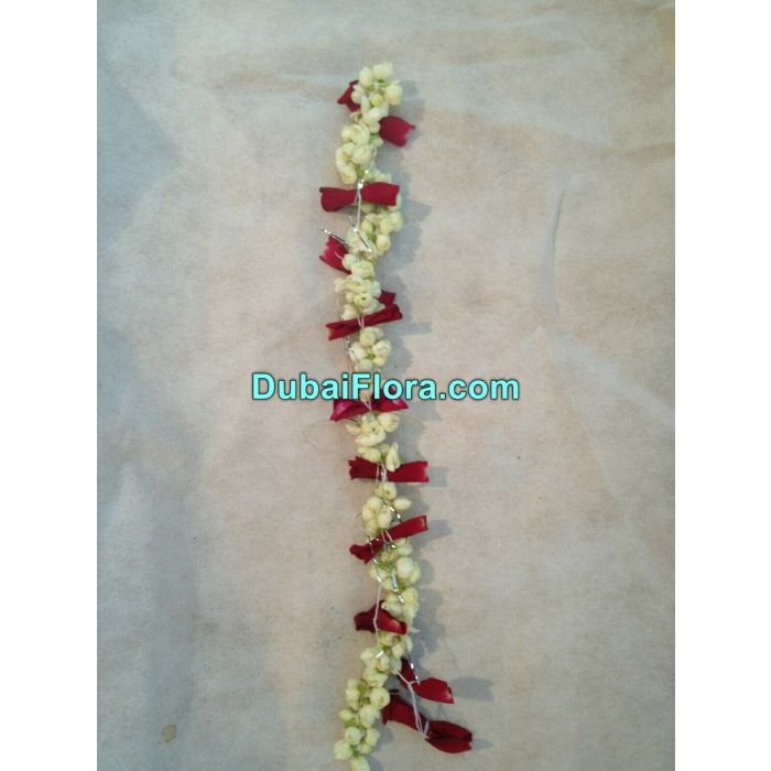 Jasmine and Rose String (Gajra) For Hair with Rose Petals