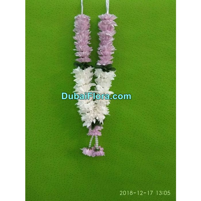 Pink and White Chrysanthemum Garland