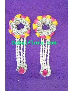 Floral Kangan Set: Fresh Baby Roses & Gypsophila