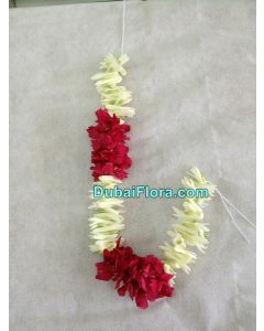 White Tuberose and Red Oleander Flower Strings
arali and lilly
