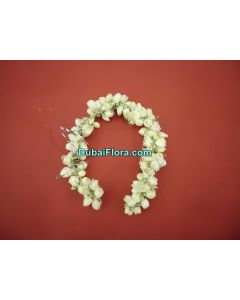 White Jasmine Kangan Bracelets – Pack of 2 Fresh Flower Gajrey