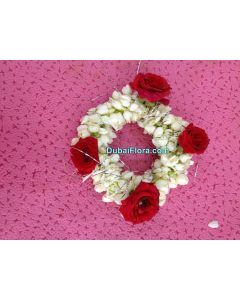 Fresh Jasmine &amp; Baby-Rose Kangan Bracelets – Pack of 2