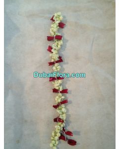 Jasmine and Rose String (Gajra) For Hair with Rose Petals