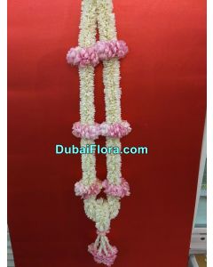 Tuberose and Pink Roses Garland