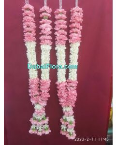 Pair of Pink Chrysanthemum Garland