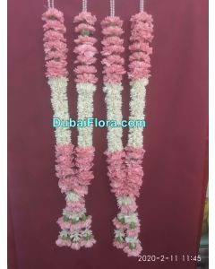 Pair of Pink Chrysanthemum Garland