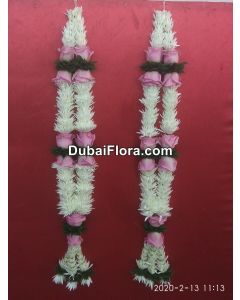 Pair of Tuberose and Roses Garland (Haar)