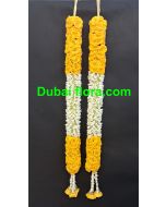 Fresh Tuberose & Yellow Baby Rose Graduation Garland – 32 inches | Celebrate Achievement in Dubai