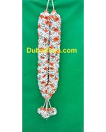 Garland with full of jispofilia and elegent touch of orange baby roses