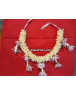 Fresh Bridal Flower Jewellery Set – Tuberose & Pink Rose (Full Set for Bride)