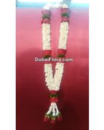 Tuberose and Red Roses Garland