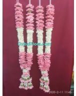 Pair of Pink Chrysanthemum Garland