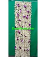 Shawl Duppata for bride 6X1 feet with Fresh jasmine and orkit