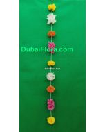 Multicolour Decorative Flower Strings – 1 Meter (Fresh Mixed Flowers for Décor)

